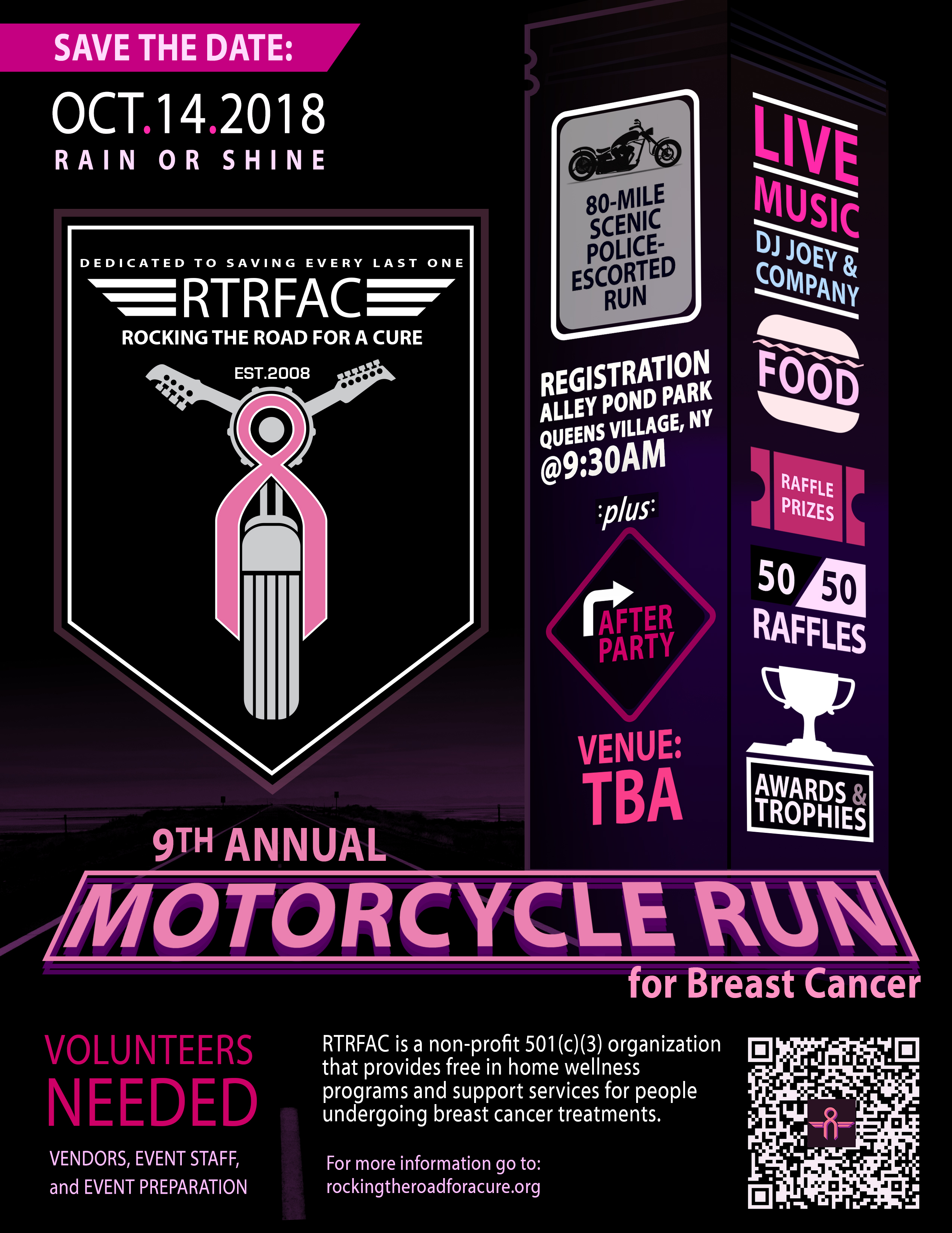 9th Annual Motorcycle Run for Breast Cancer 2018